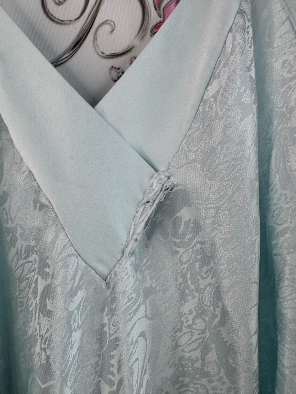 Dress paisley shiny vintage Light Mint Lace-Overlay Midi Slip Dress - Brand: - Picture 7 of 11